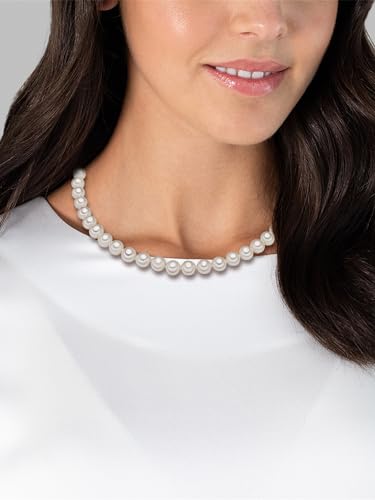 Detalle 2 de Valero Pearls Cadena de perlas para mujer – Plata de ley 925