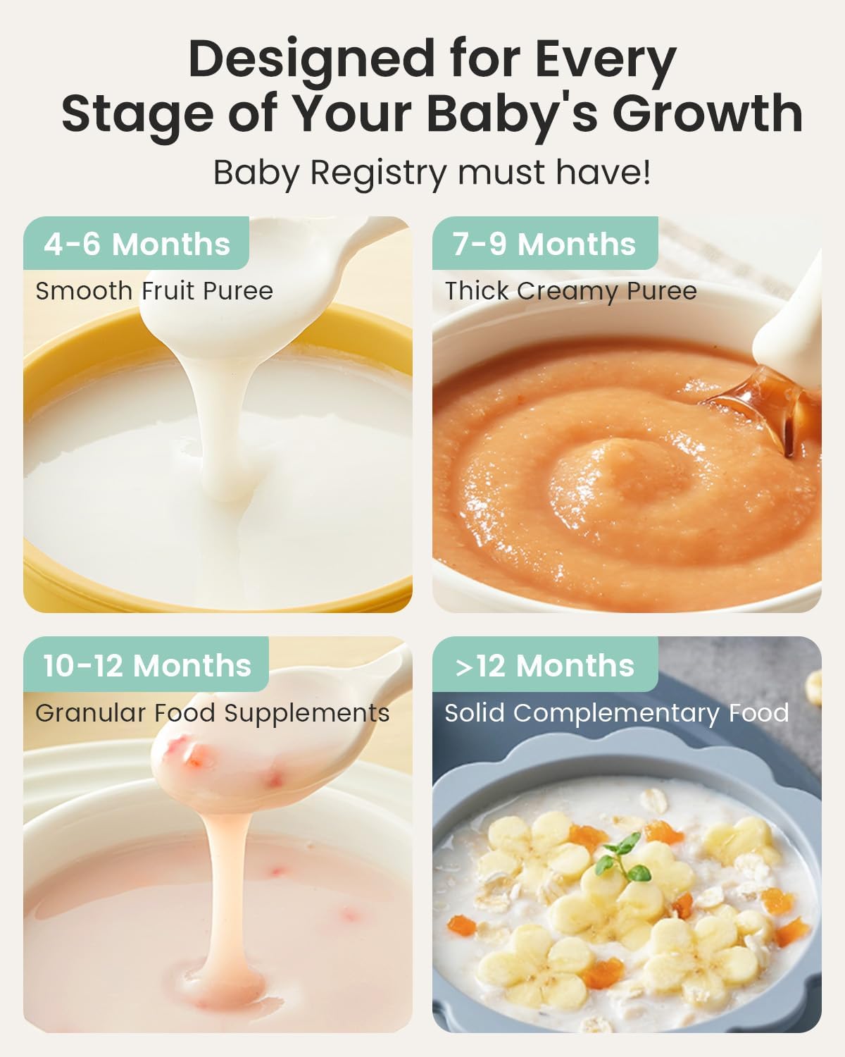 Thumbnail 6 de Grownsy Baby Food Maker 1-Step Steamer 🍲