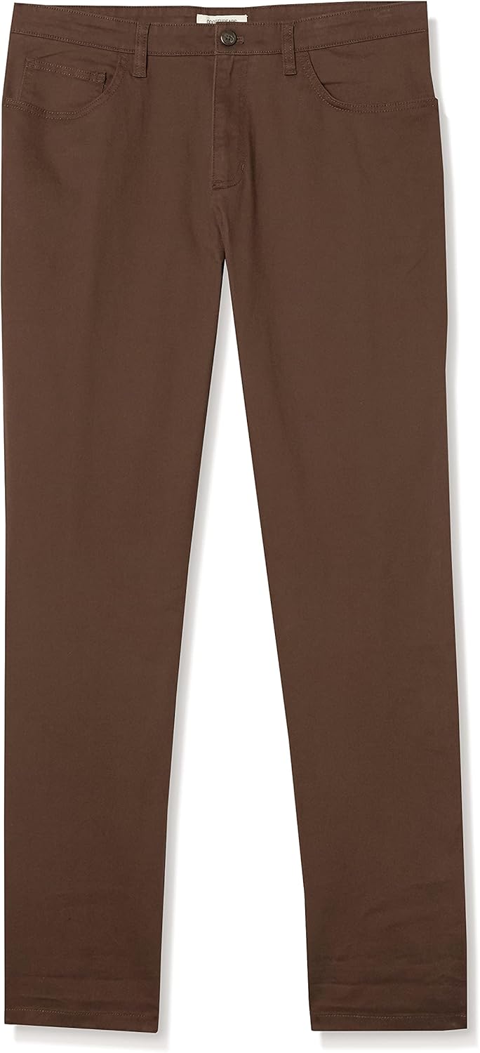 Thumbnail 5 de Amazon Essentials Men’s Athletic-Fit 5-Pocket Comfort Stretch Chino Trousers (Previously Goodthreads) – Brown, 35W / 36L