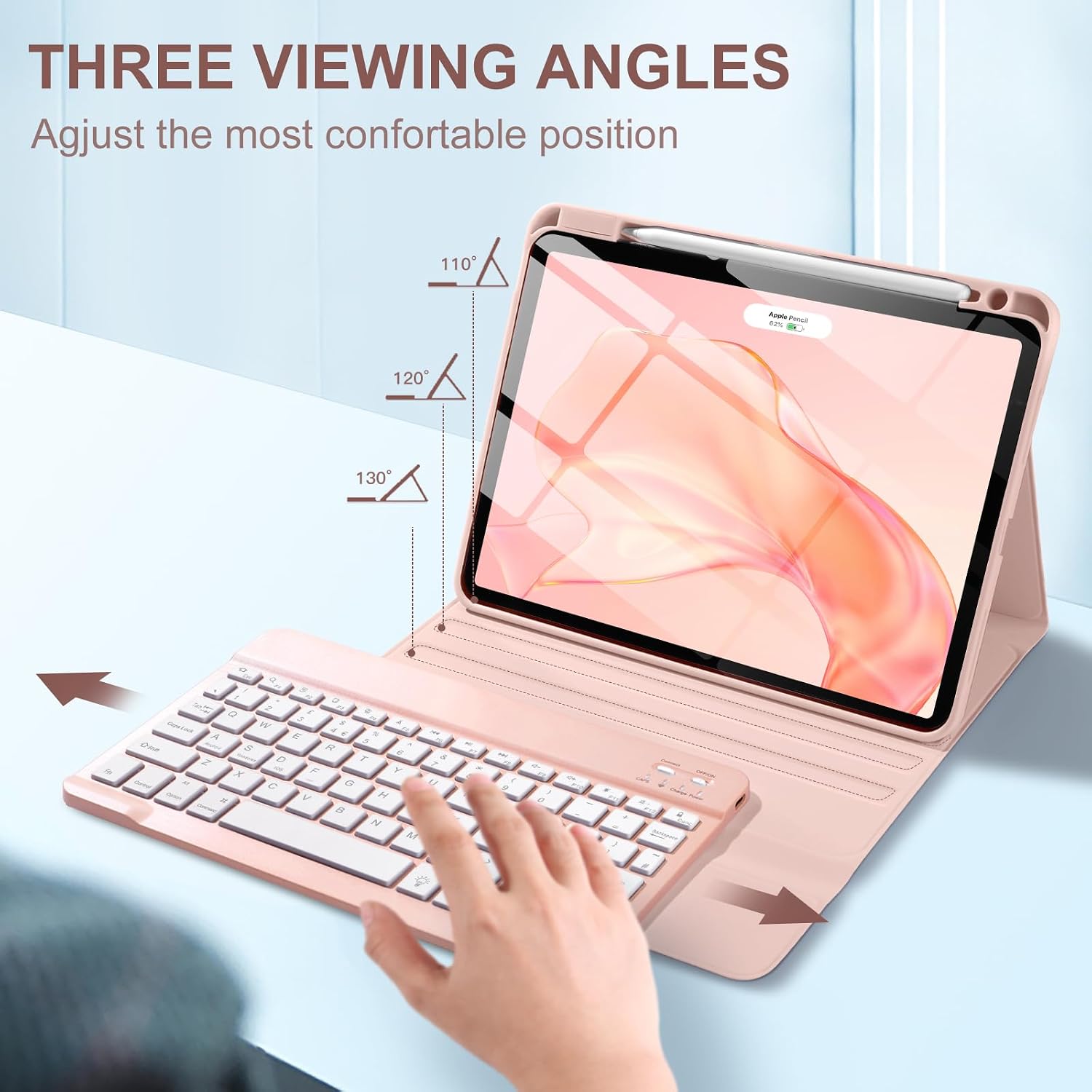 Thumbnail 4 de Vobafe Case with Keyboard for iPad Air 11 inch 400mAh