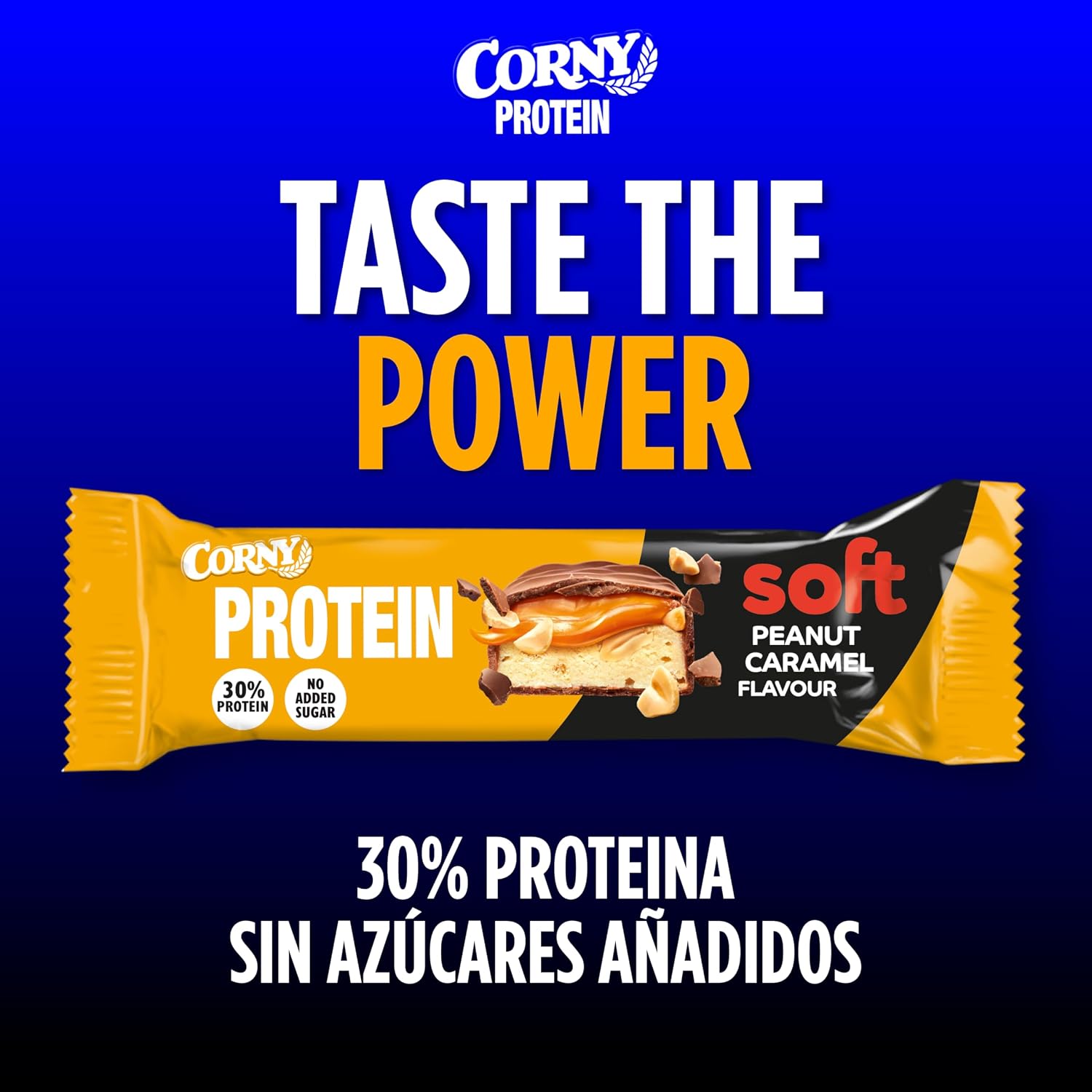 Detalle 2 de Corny Protein 12x45 g 13,5 g proteína por barra 🍫