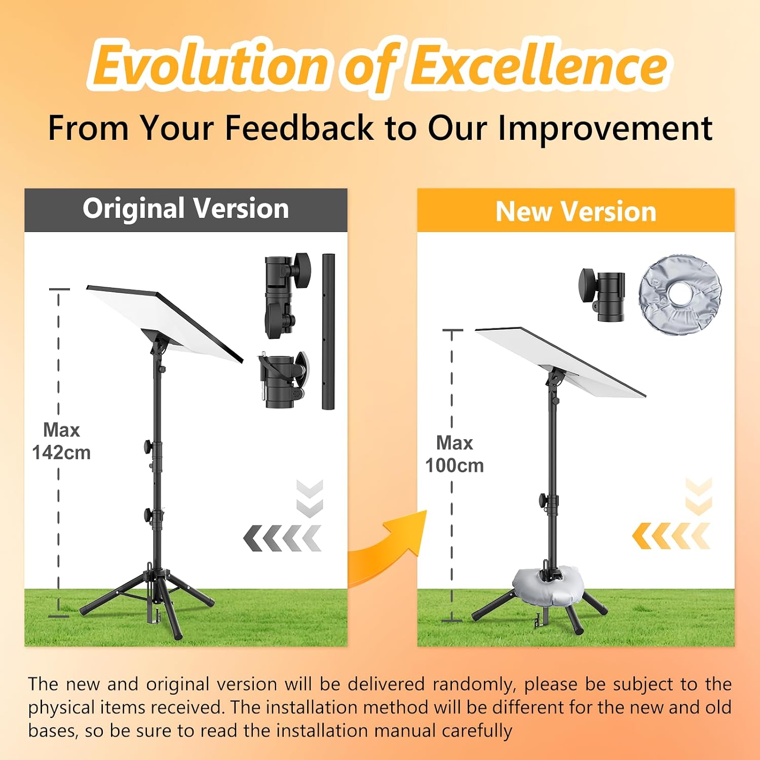 Detalle 2 de futrue-wolker Starlink Gen 3 tripod stand with angle-adjustable mounting kit