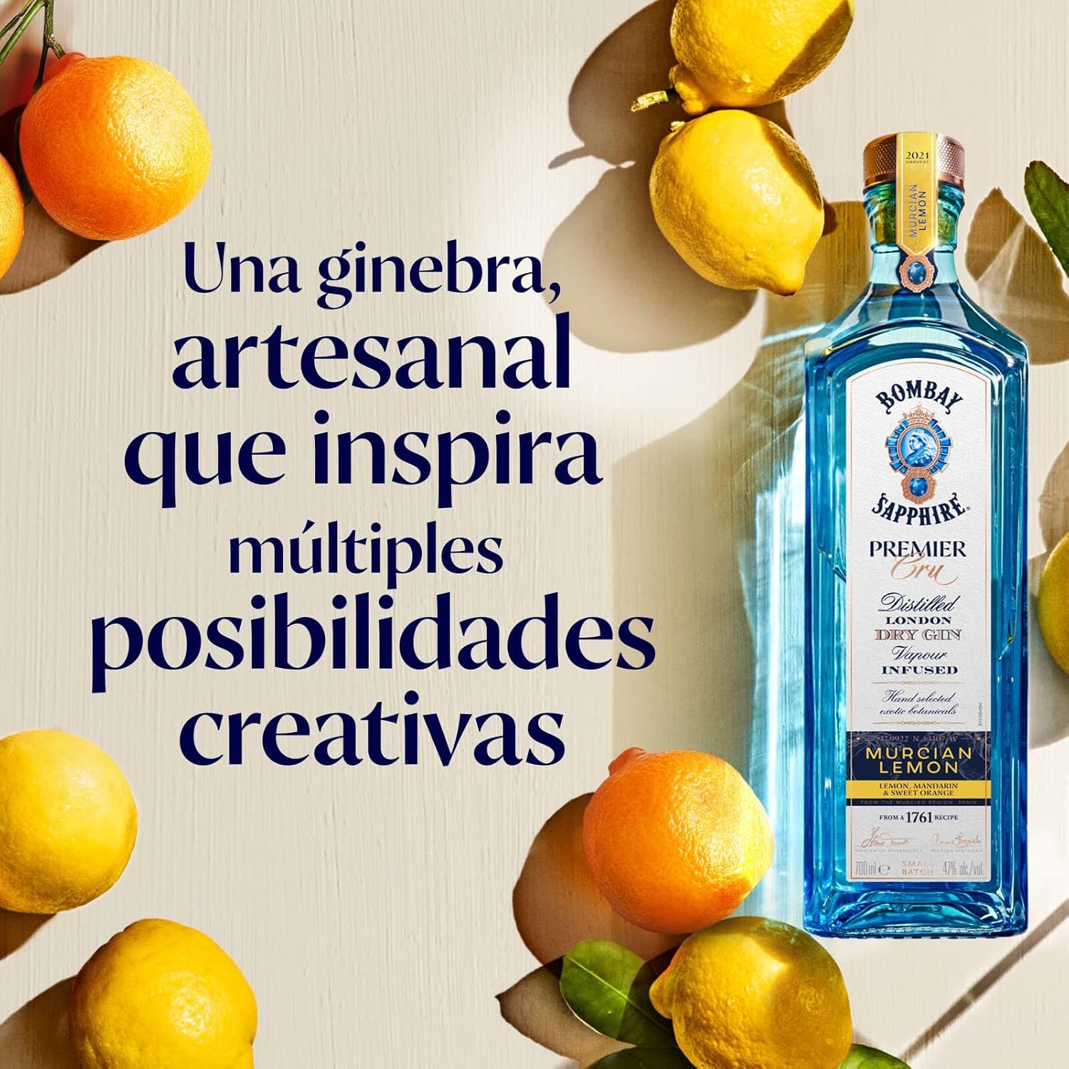 Thumbnail 1 de Bombay Sapphire Premier Cru Ginebra London Dry con Botánicos