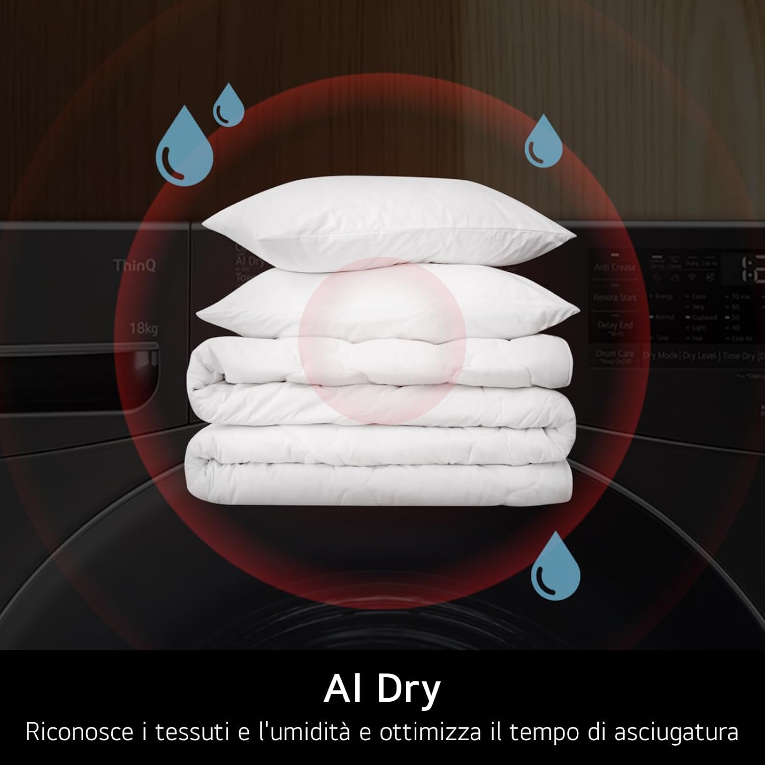 Thumbnail 2 de LG RNX5009NWWB Asciugatrice 9 Kg: AI Dry, Pompa di Calore e Wi-Fi