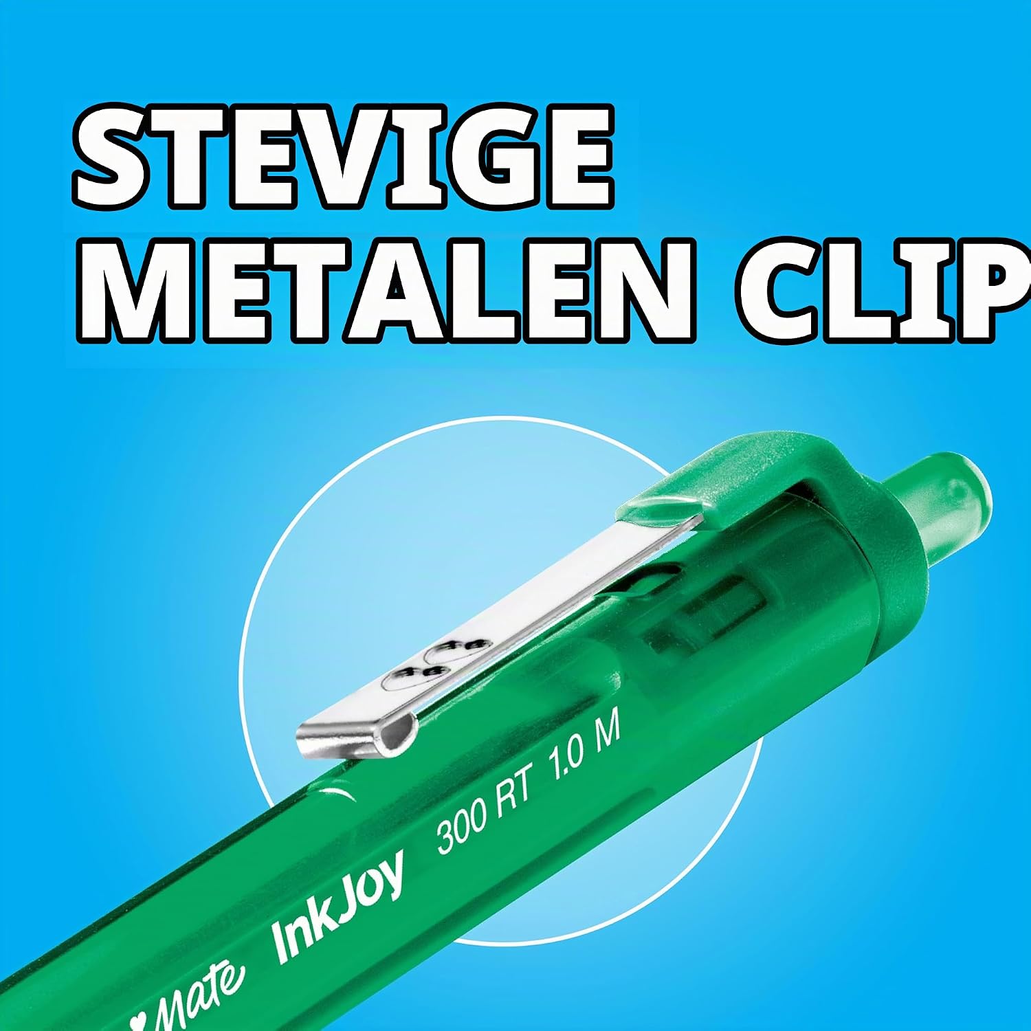 Thumbnail 5 de Paper Mate InkJoy 300RT balpen, zwart, medium punt van 1,0 mm, 12 stuks