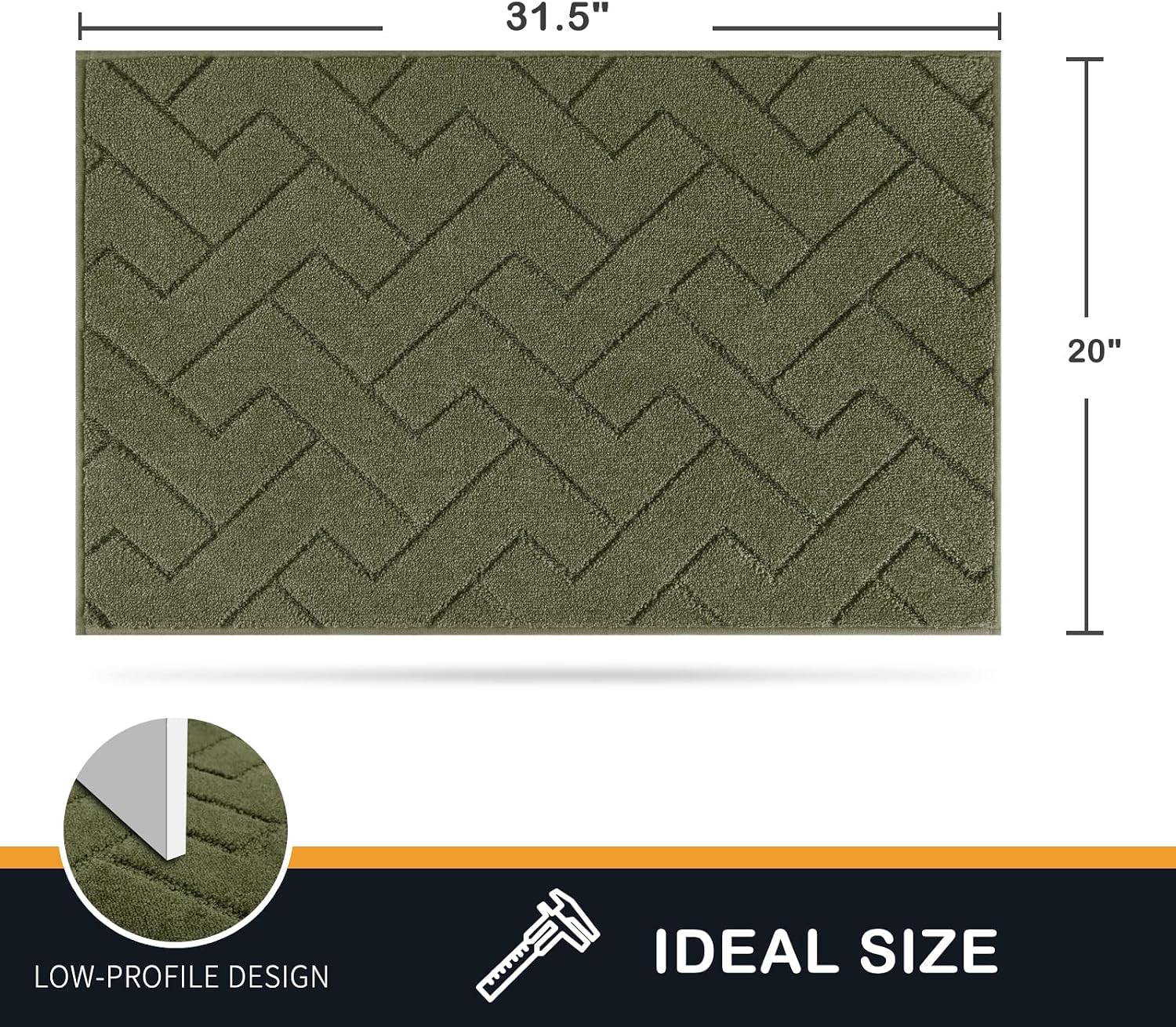 Detalle 2 de PURRUGS Dirt Trapping Door Mat 20" x 31.5