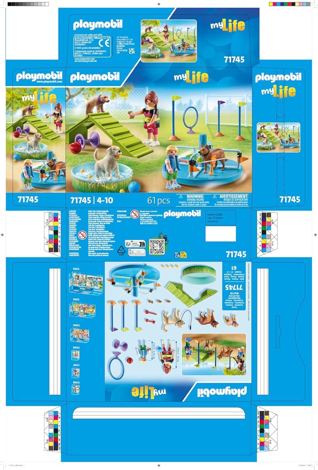 Thumbnail 6 de PLAYMOBIL 71745 Hundespielplatz – Set mit Hundefiguren für Kinder ab 4 Jahren
