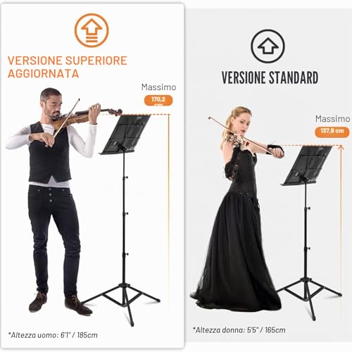 Detalle 2 de CAHAYA 2-in-1 Leggio Spartiti Musicali & Supporto da Tavolo CY0305