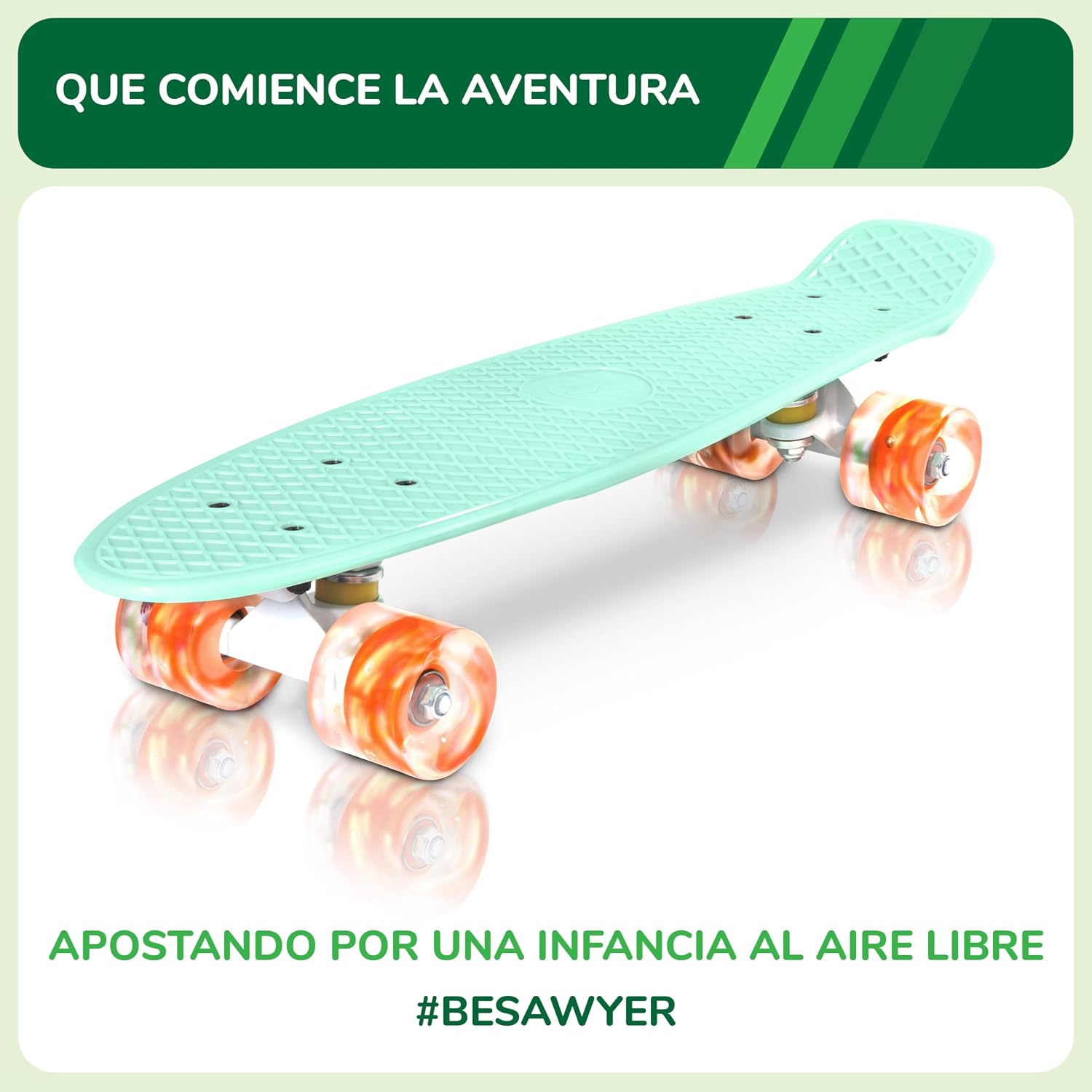 Thumbnail 1 de Sawyer Bikes - Skateboard LED para Niños y Adolescentes 🛹