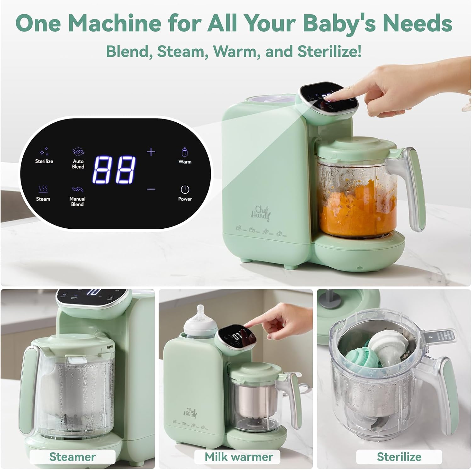 Thumbnail 1 de Chefhandy Baby Food Maker 5‑in‑1, Touchscreen