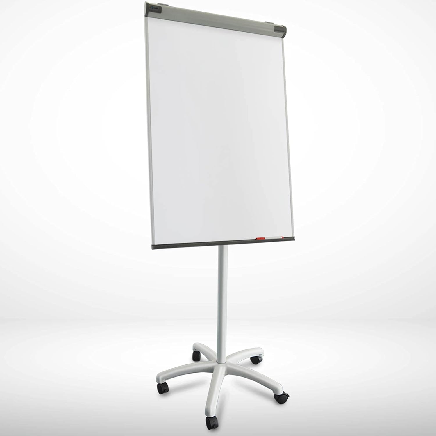 Detalle 2 de Floordirekt „Pira“ Flipchart mit Rollenfuß, magnetischer Schreibfläche & höhenverstellbarer Standhalterung