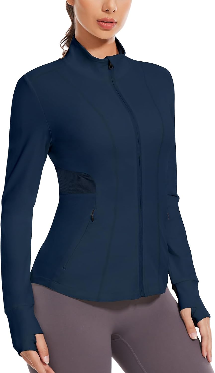 Detalle de VUTRU Damen Laufjacke Sportjacke Langarm für Running – mit Stretch-Anteil