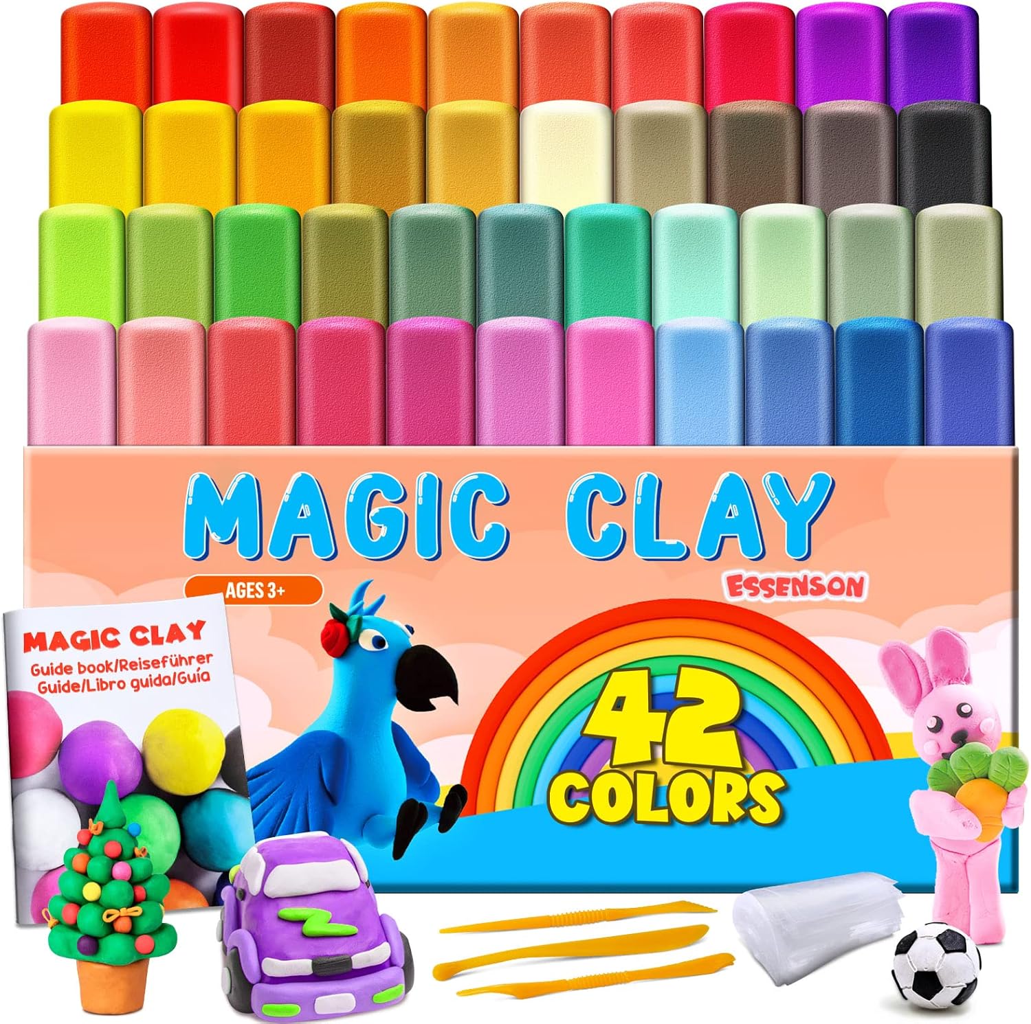 Thumbnail 6 de Air Dry Clay 27 Colours: Creative Modelling Clay for Kids (No Baking Required)