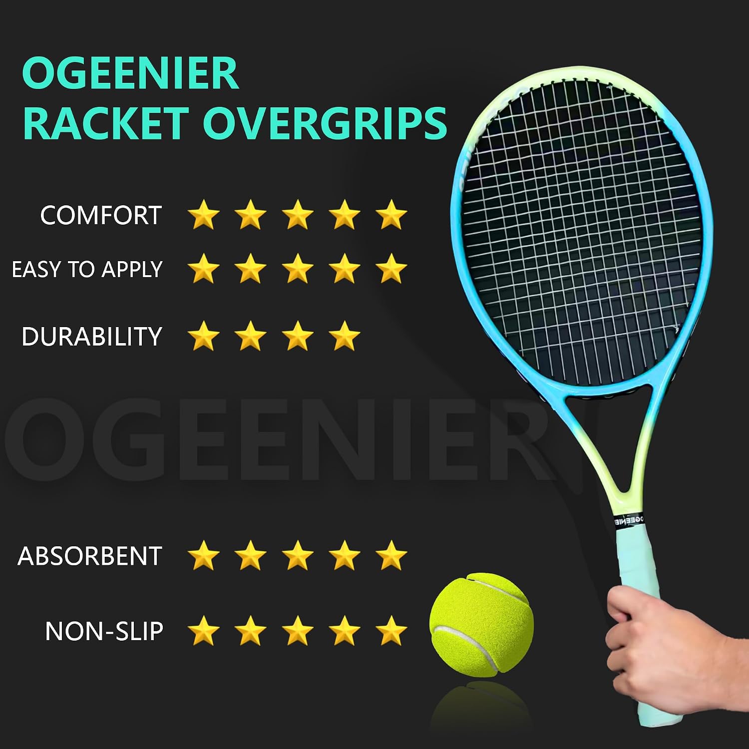 Thumbnail 4 de Lot de 12 grips de tennis antidérapants
