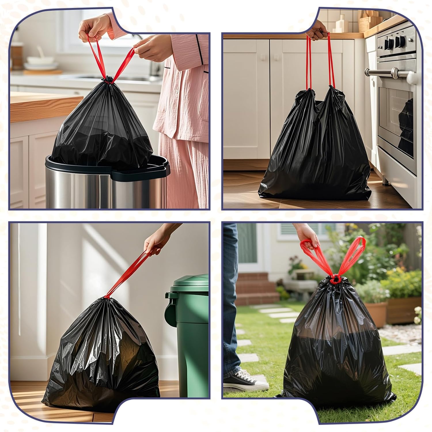Thumbnail 6 de QILERR 35L Black Bin Bags