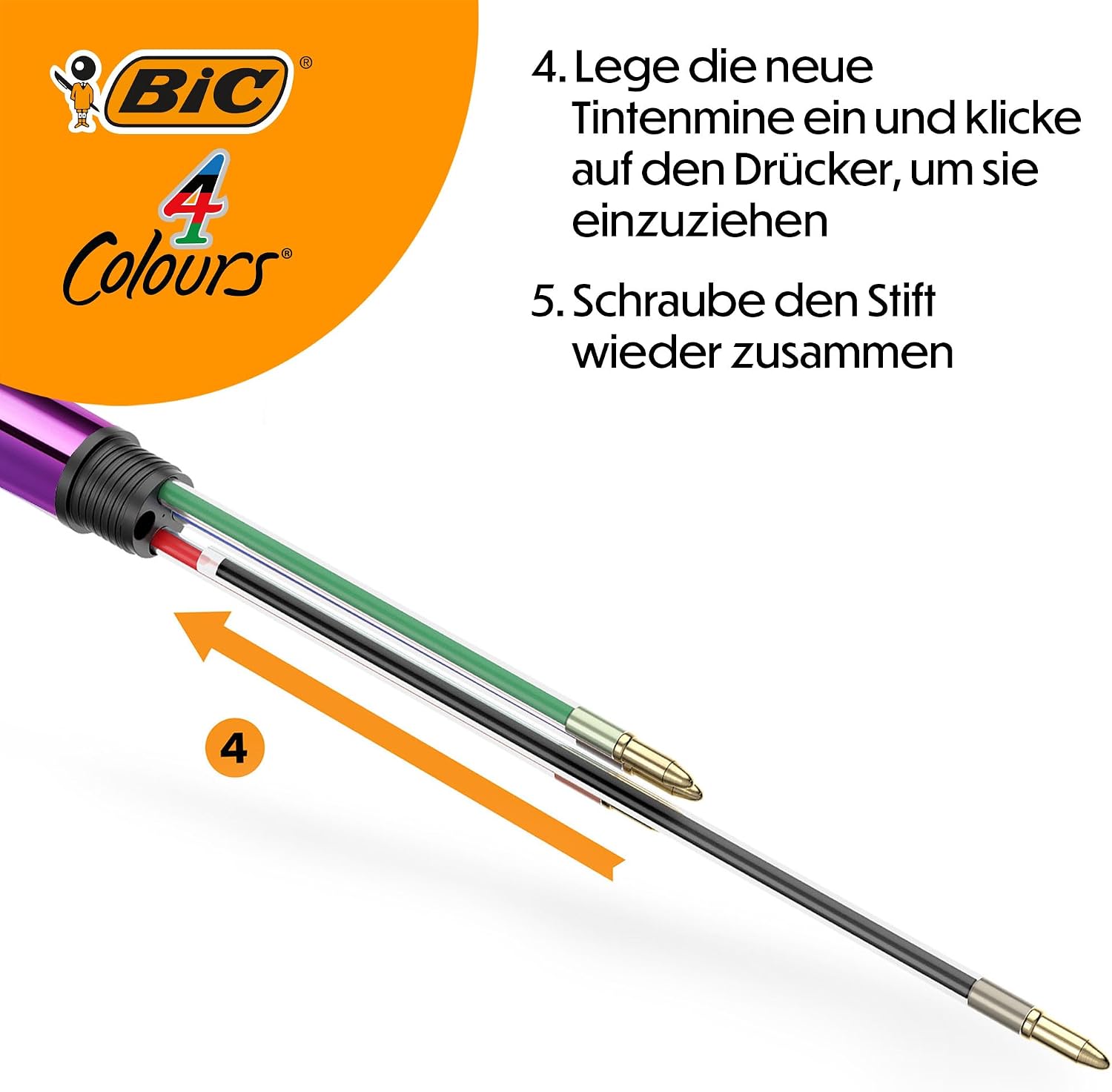 Thumbnail 6 de BIC Kugelschreiber Set 4 Farben Gradient