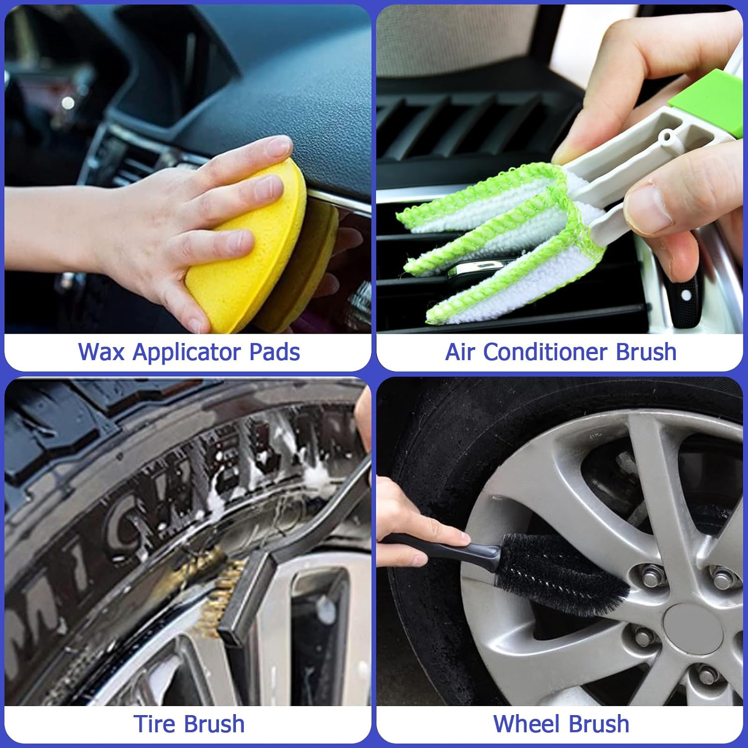 Thumbnail 6 de SENLINLIN 18-Piece Car Wash Cleaning Kit – Interior & Exterior Detailing Brush Set