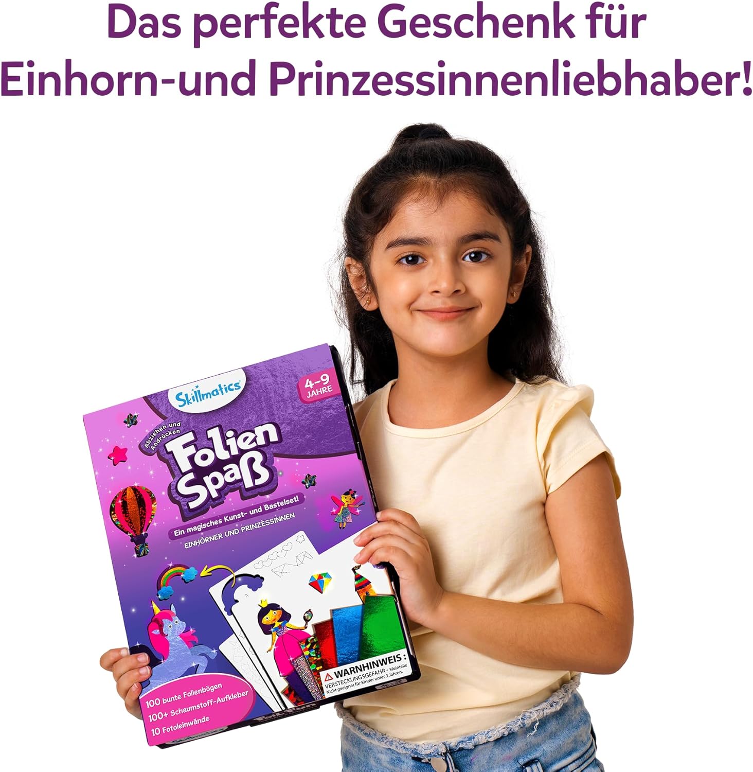 Thumbnail 6 de Skillmatics Folienspaß: Einhörner & Prinzessinnen – Schmutzfreie Bastelaktivität für Kinder 4–9 Jahre