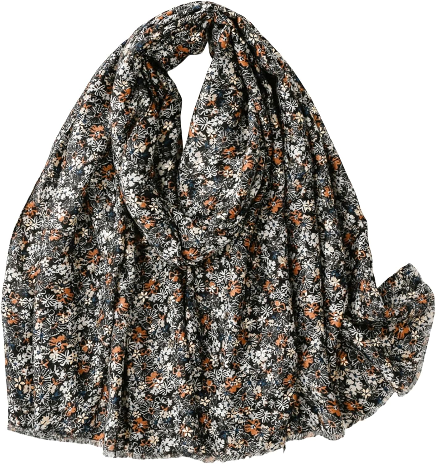 Thumbnail 6 de FAIRYGATE Women Scarf Shawl Wrap: Floral Print, Lightweight 180x85 cm