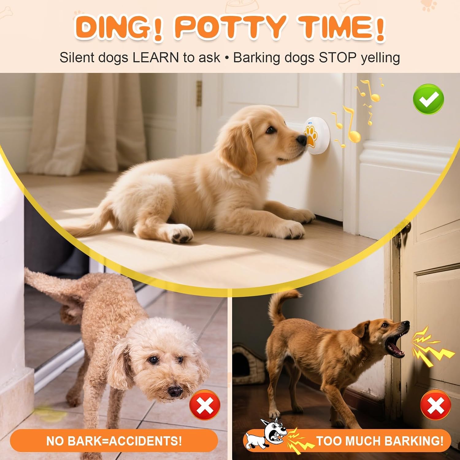 Thumbnail 3 de ChunHee Dog Doorbell Potty Training to Go Outside
