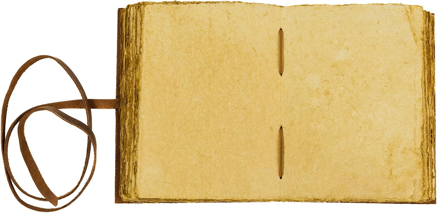 Thumbnail 6 de moonster® Diario in Pelle Vintage Albero della Vita: 240 pagine bianche in carta di cotone, rilegato a mano