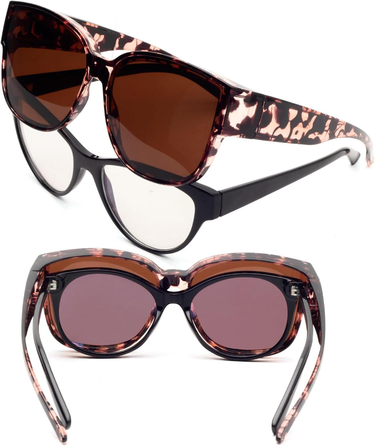 Thumbnail 2 de Face Shadow Überzieh-Sonnenbrille Polarisiert UV400 – Oversize Überbrille für Brillenträger, ultra leicht