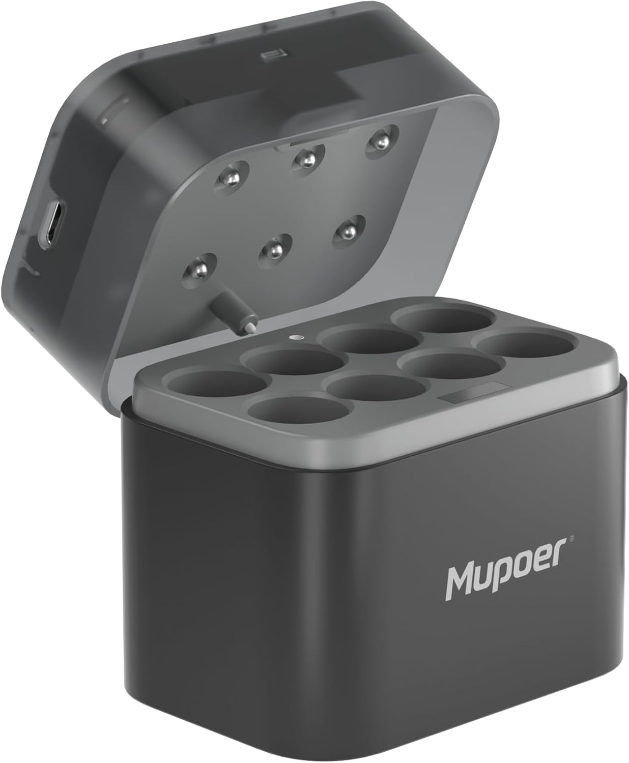 AA Battery Charger for NiMH & Lithium Batteries (8 Slot) – Hybrid Quick Charge with LED Indicator