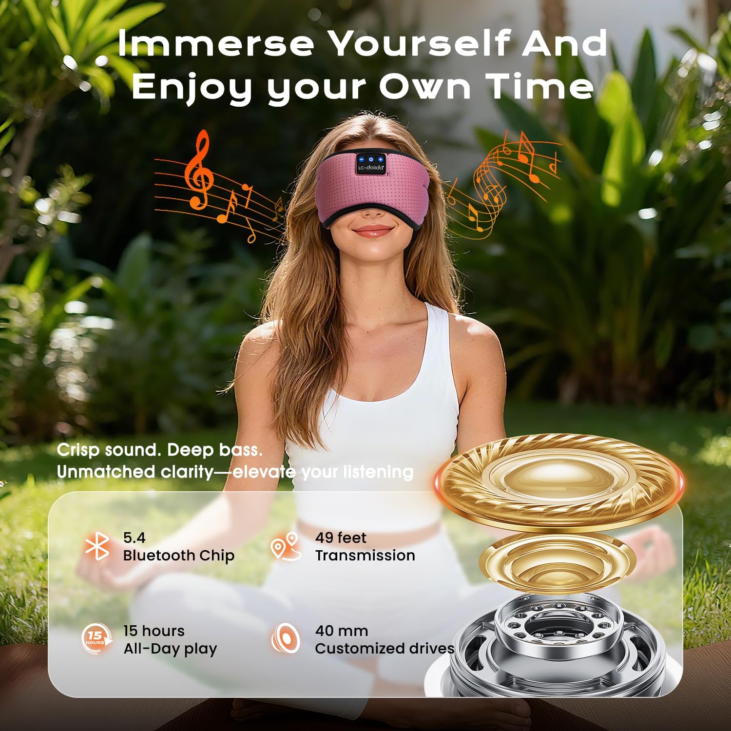 Thumbnail 3 de LC-dolida Bluetooth Sleep Mask 15h