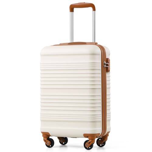 Detalle de COOLIFE Cabin Suitcase 55x35x20cm — Ryanair Cabin Bag with TSA Lock, ABS+PC Shell
