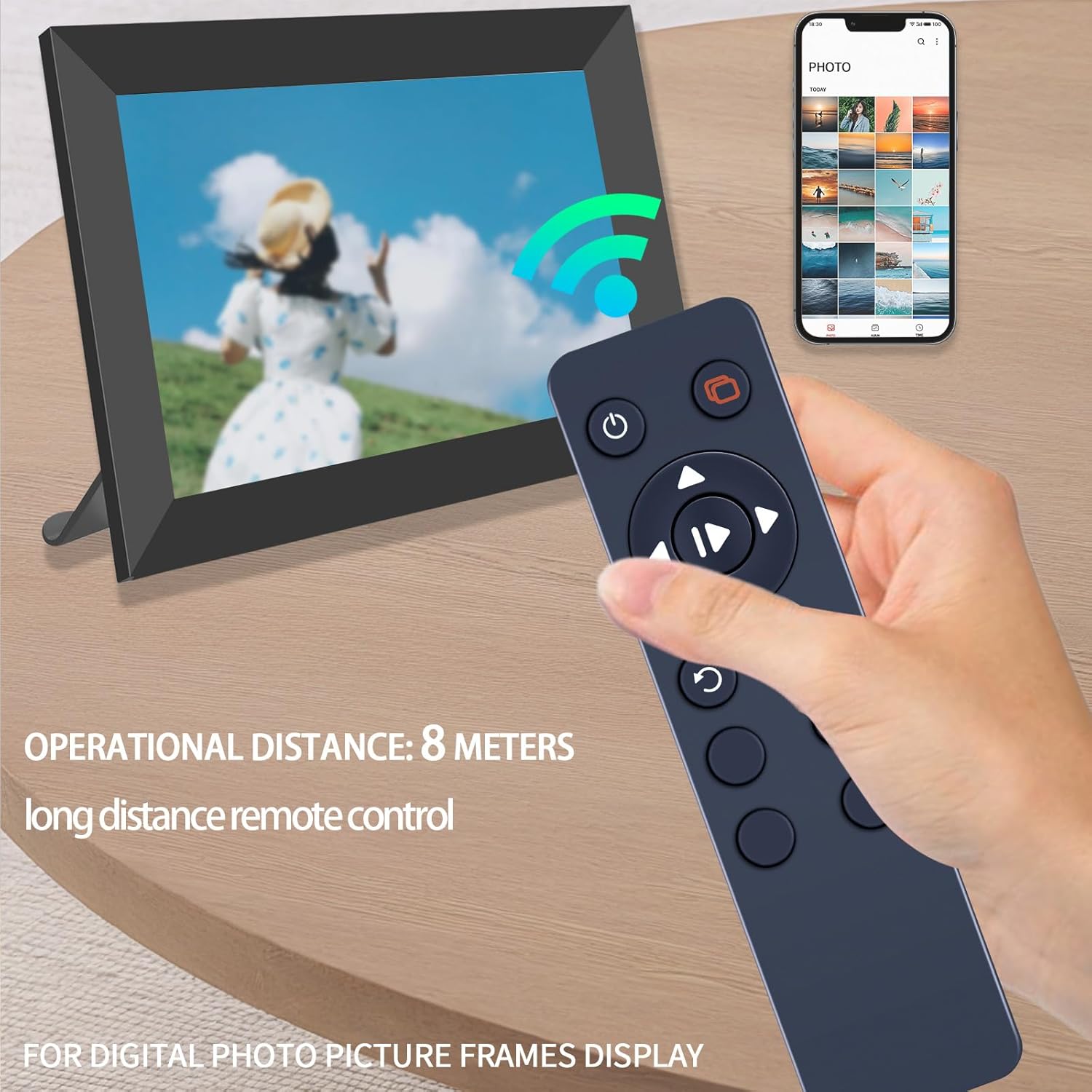 Thumbnail 4 de TCNOUMT Replacement Remote Control for Nixplay SIGNAGE 7-Inch W15A