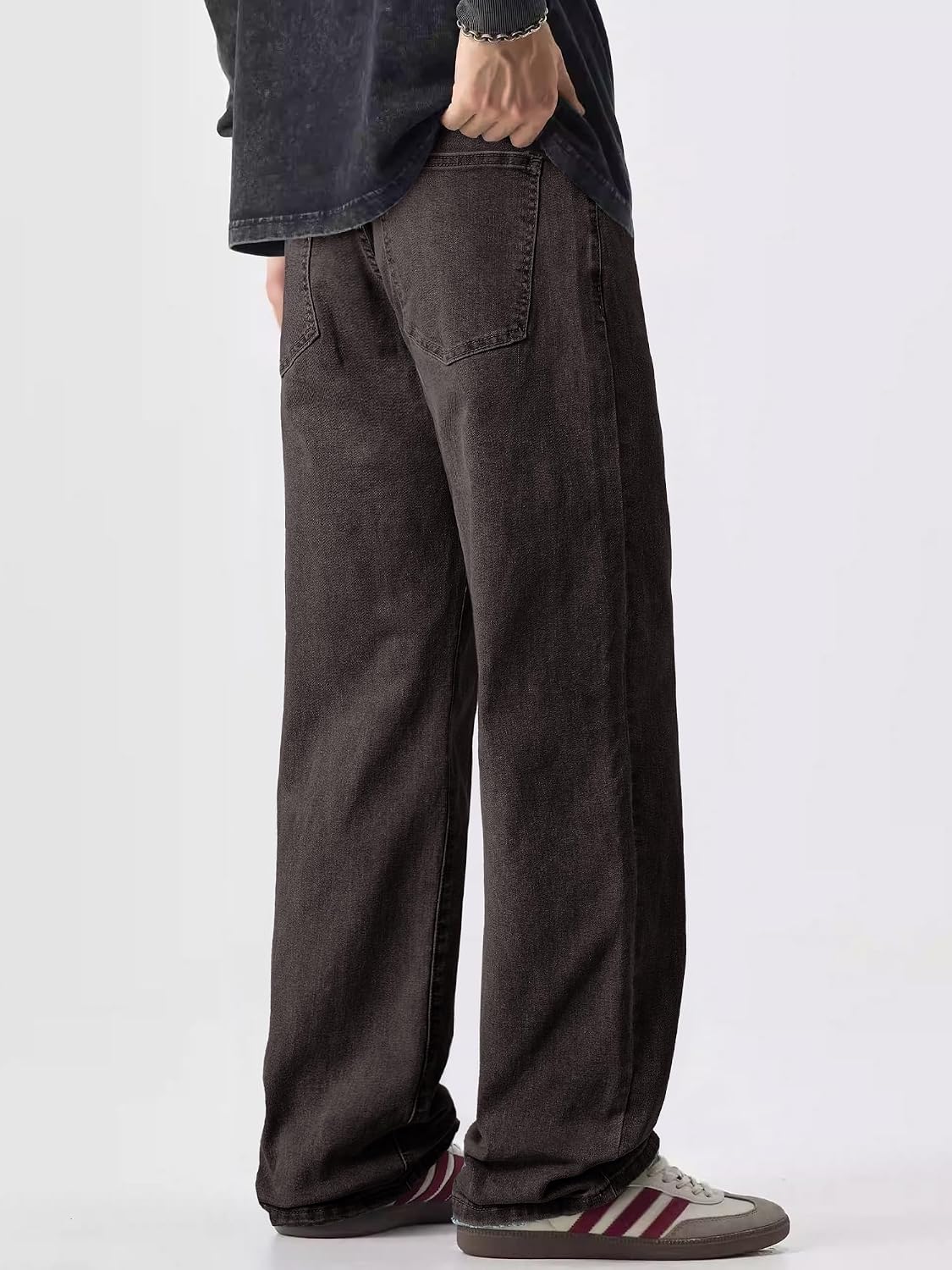 Detalle de JMIERR Jeans Herren – Baggy Weite, Stretch Denim, Vintage Y2K
