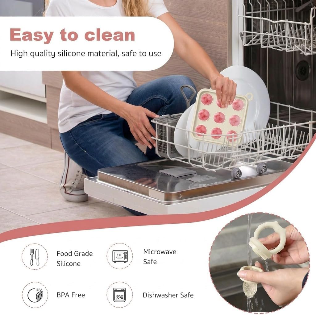 Thumbnail 6 de Fruit Feeder for Babies (4M+) with Teething Dummy & Breast Milk Freezer Mold – BPA Free