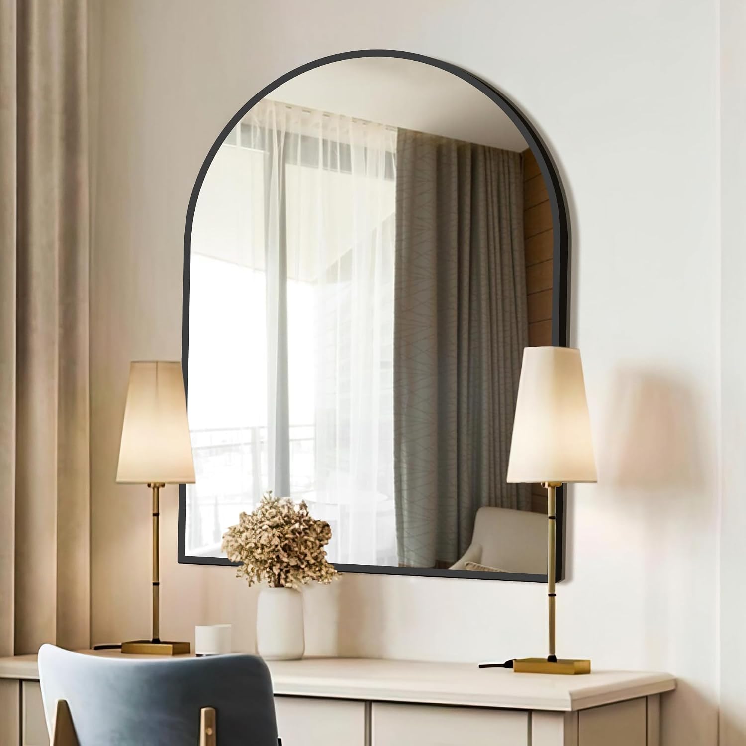 Thumbnail 6 de FICTOR Arched Bathroom Mirror 30" x 40