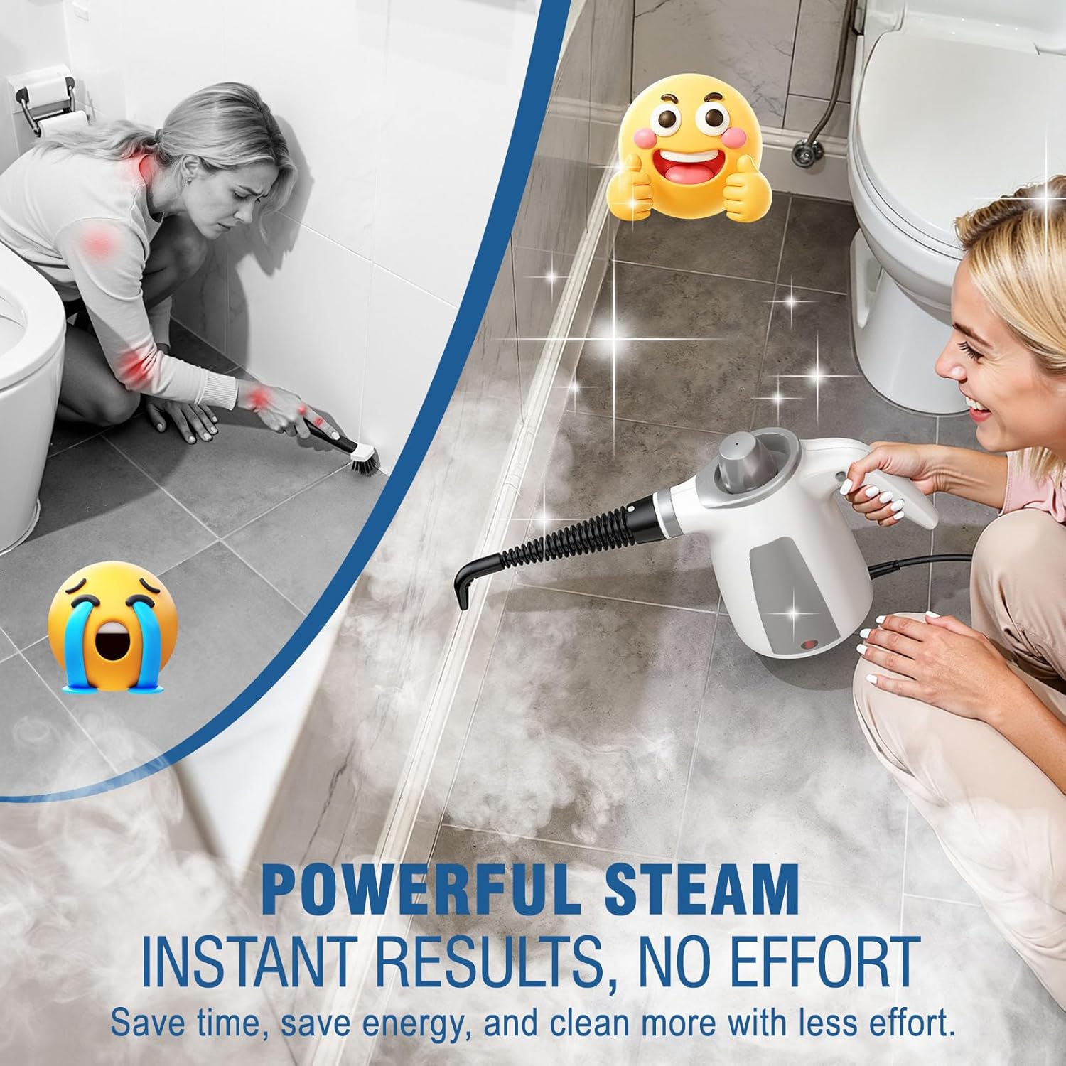Thumbnail 4 de ASSCA Handheld Steam Cleaner 1050W: Portable, Chemical-Free Multi-Surface Cleaning