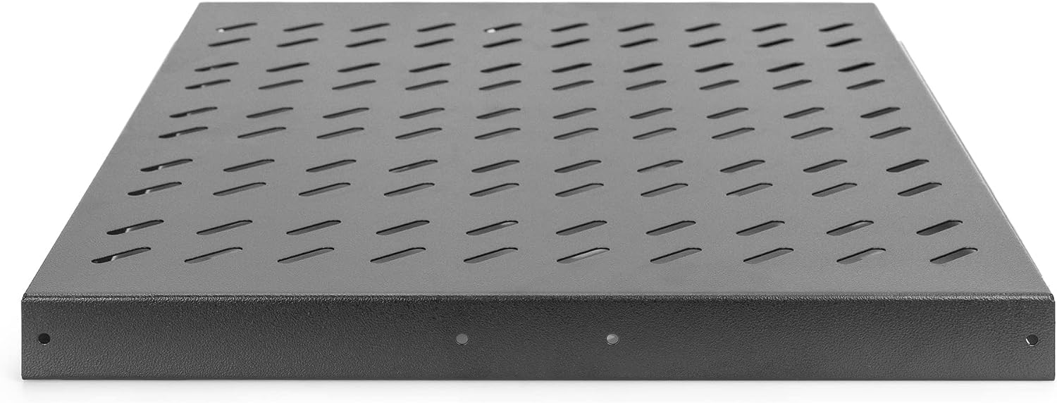 Detalle de DIGITUS wysuwana półka rack 19”, 1U, głębokość 568 mm, nośność 25 kg