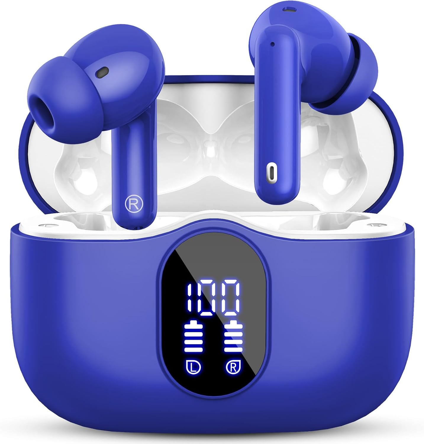 Detalle de Btootos Wireless Earbuds with Bluetooth 5.4, IP7 Waterproof, 36H Playtime, ENC Noise Cancelling Mic