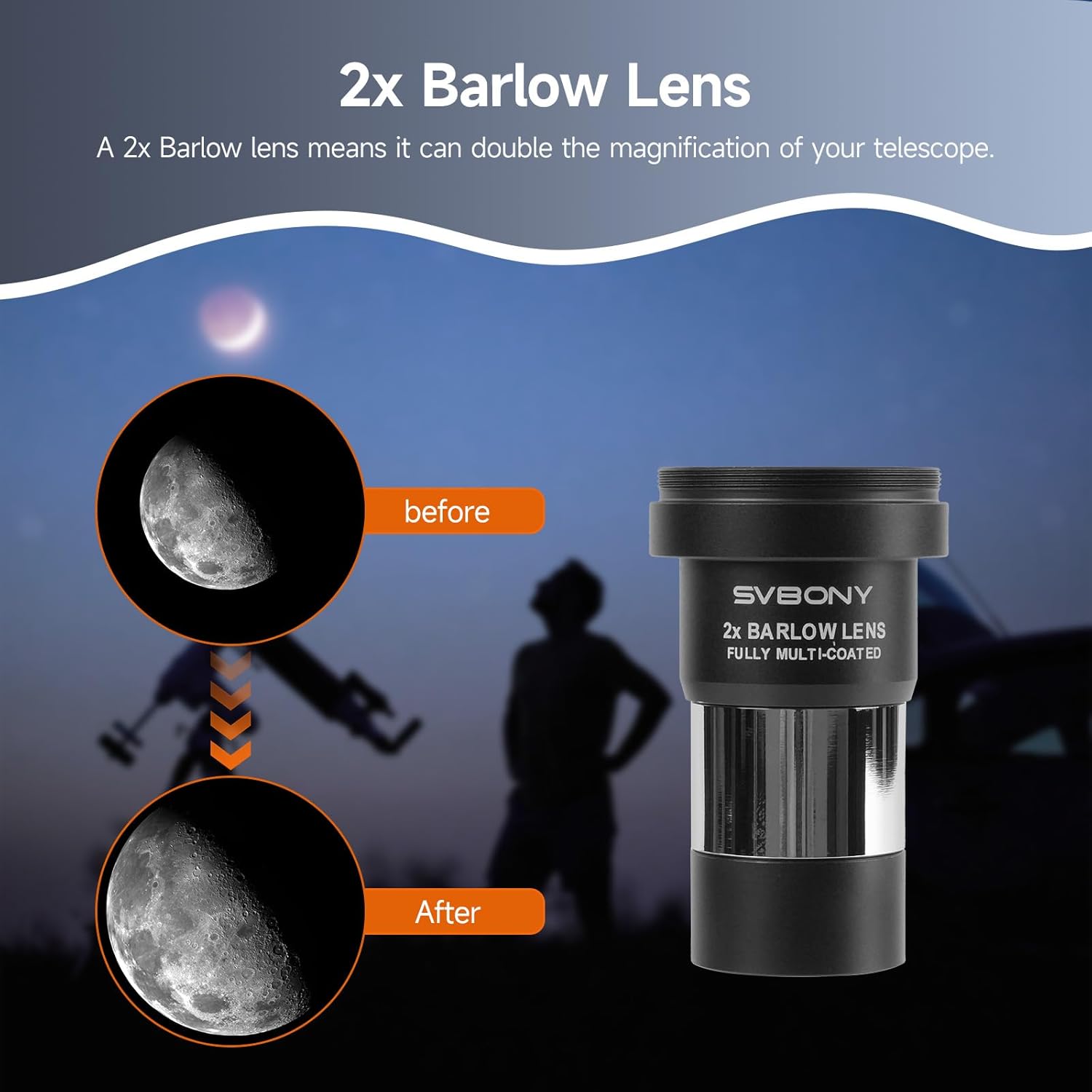 Thumbnail 4 de Svbony SV233 Telescope Accessory Kit 7–21mm zoom 🔭
