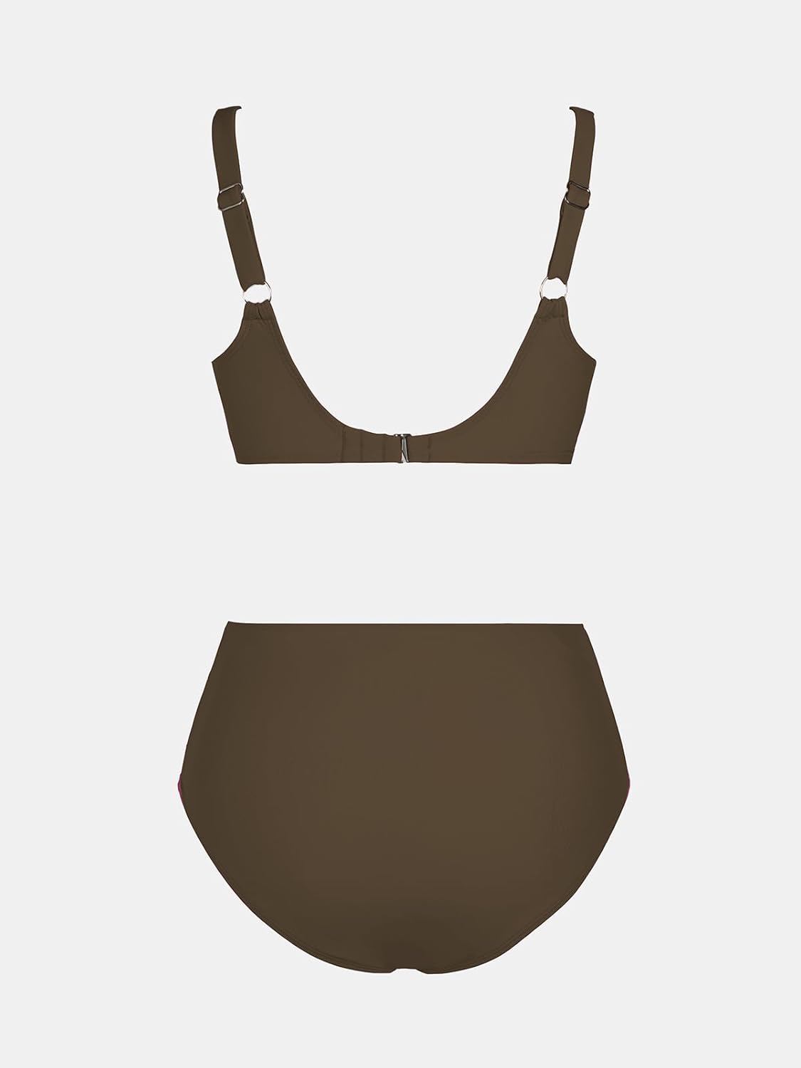 Thumbnail 6 de CUPSHE Women's Bikini Sets: High Waisted, Underwired Two-Piece Swimsuit with Ruched Bottom and Adjustable Straps