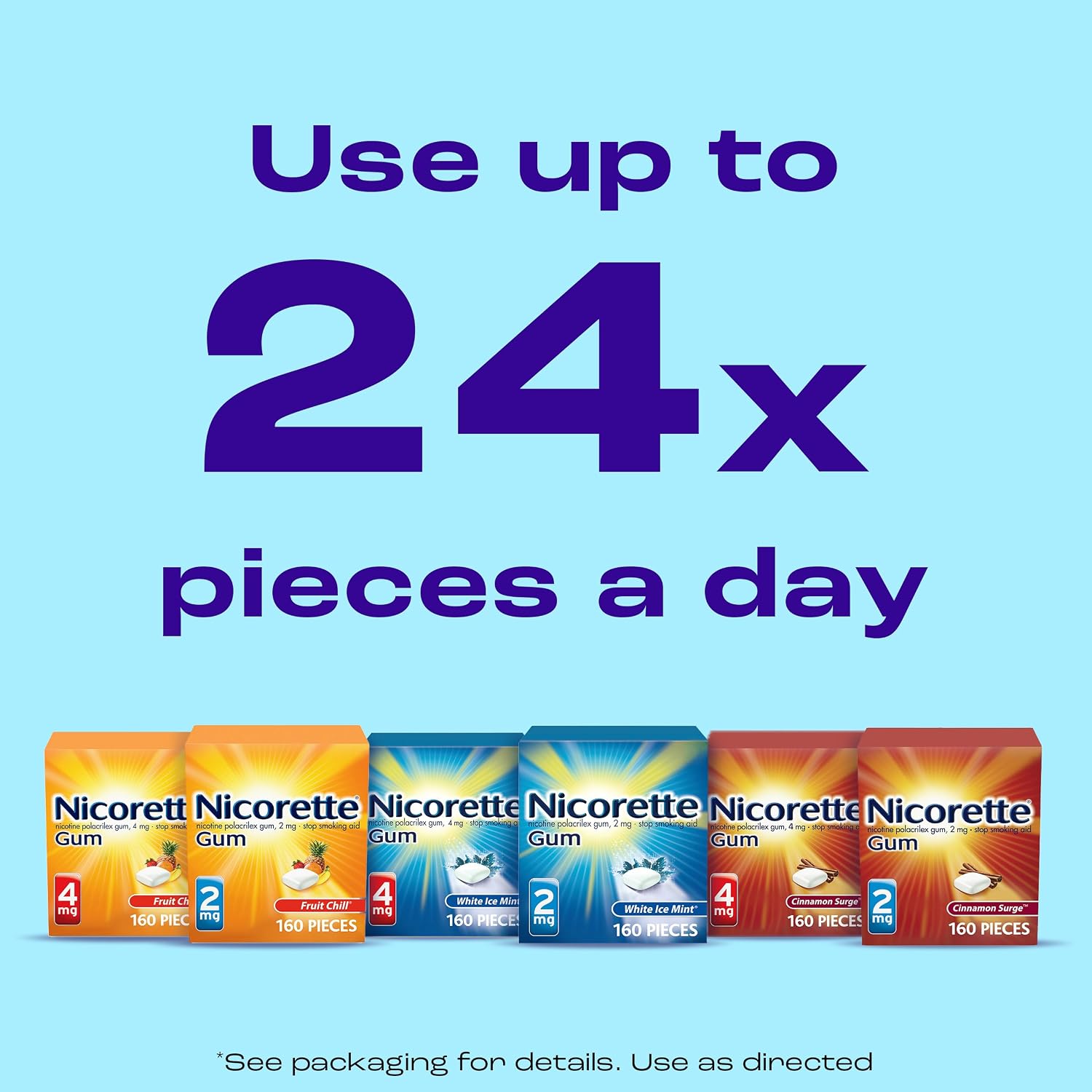 Detalle 2 de Nicorette 60000000209757 Mini Nicotine Lozenges, 2 mg Mint, 101 Count