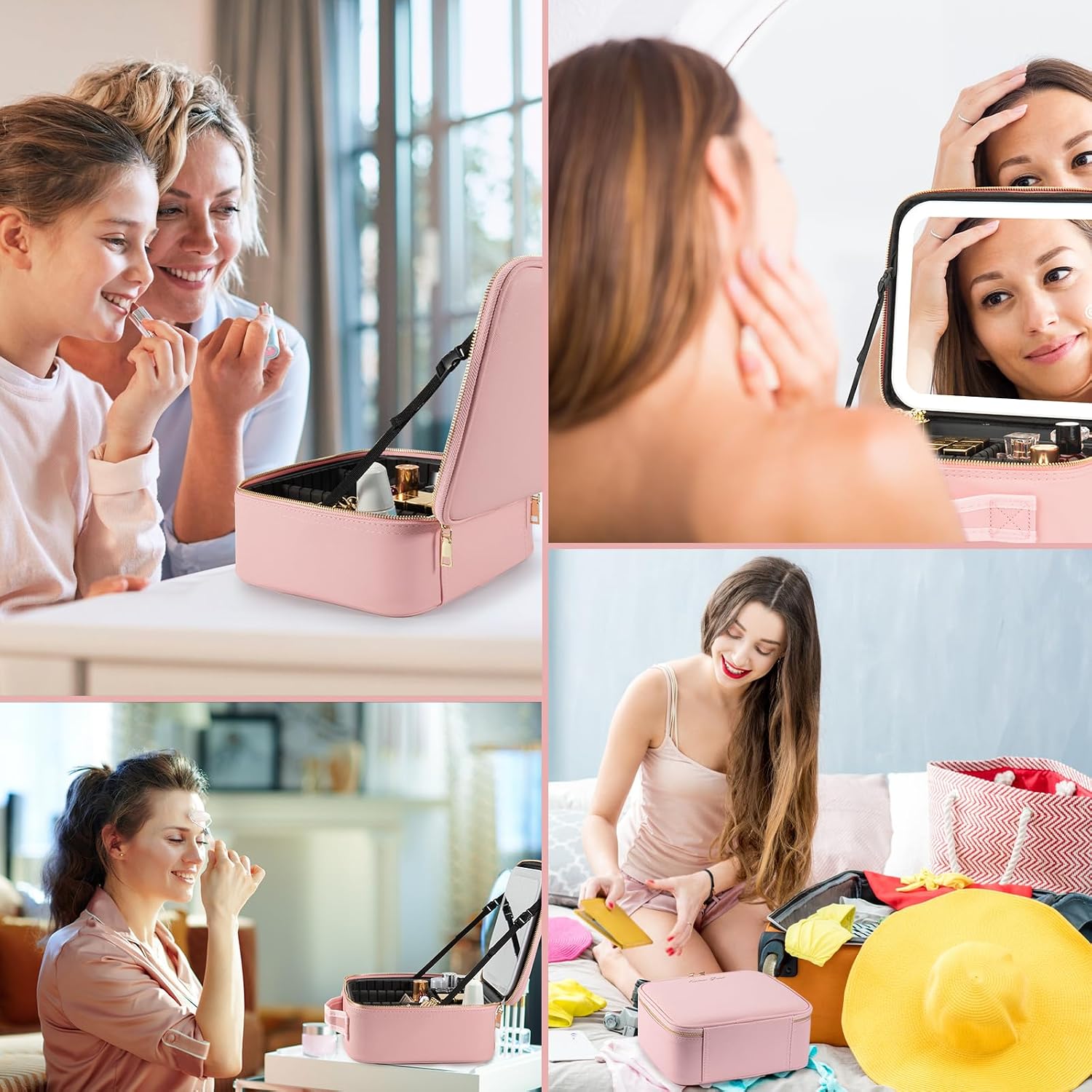 Thumbnail 5 de Extrei Gent Makeup Travel Train Case with Mirror LED Light