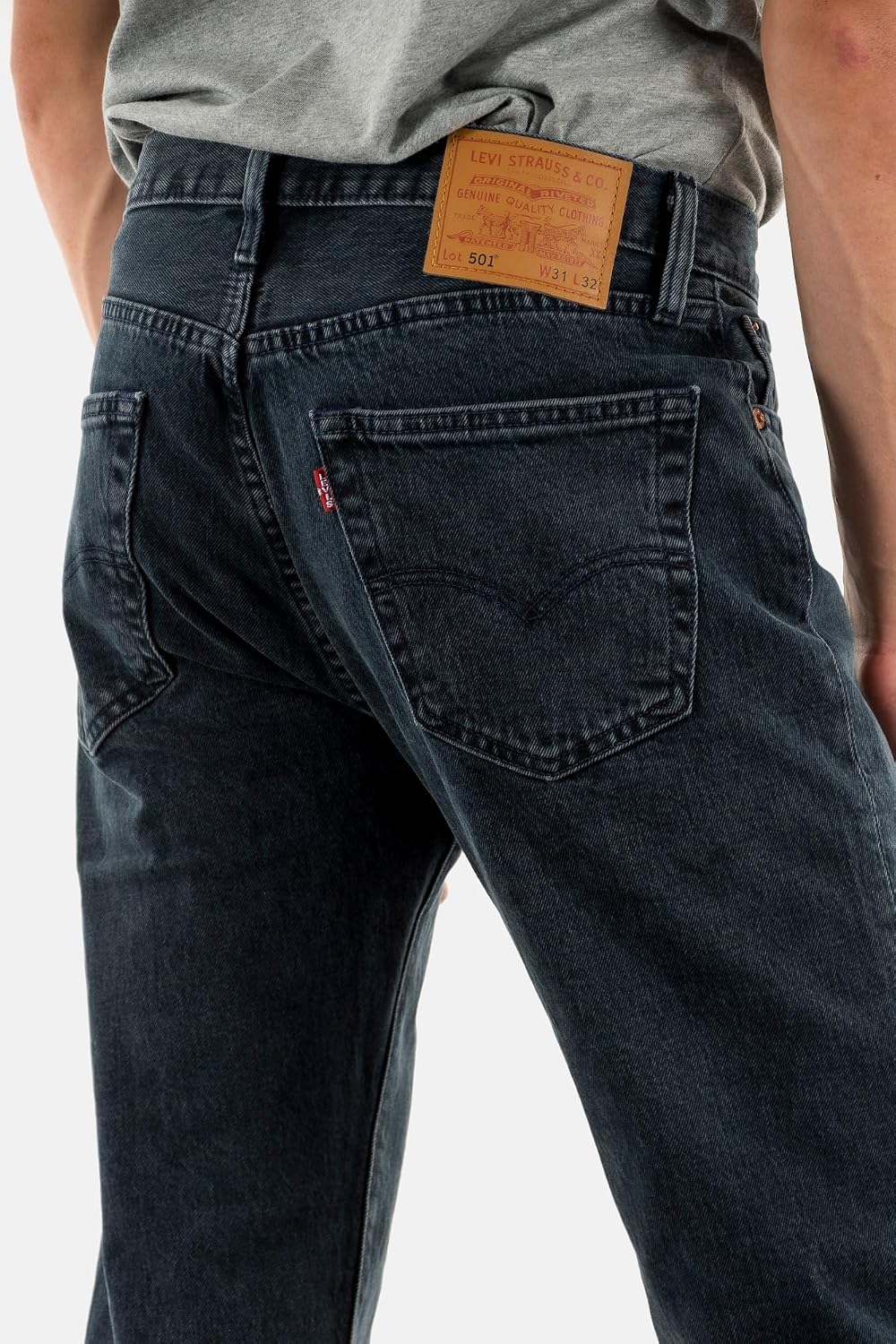 Thumbnail 2 de Levi’s 501 Original Fit Jeans Homme Blue Black Stretch, 34W / 32L