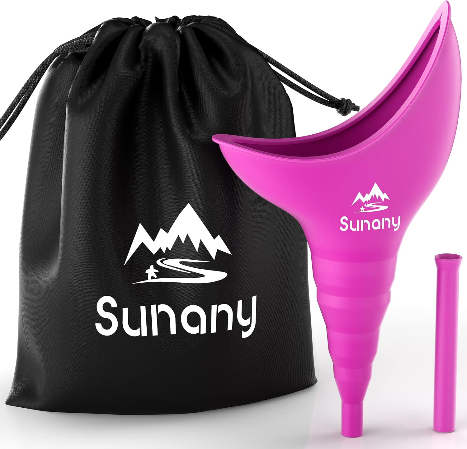 Sunany Urinella für Frauen aus Silikon – tragbares Falt-Urinial für Outdoor, Camping & unterwegs
