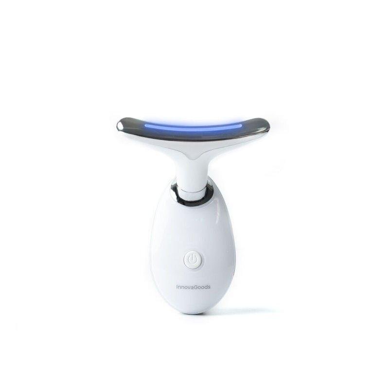 Detalle de Masajeador facial InnovaGoods Selora EMS, LED 7 colores, calor y recargable