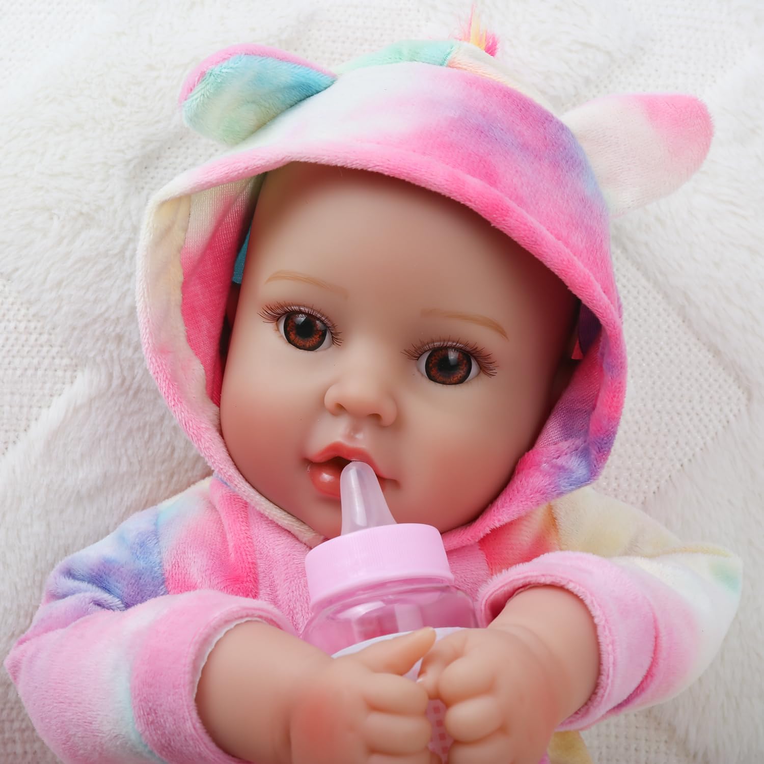 Detalle de GOAROY Lifelike 18-Inch Baby Doll for Kids 3+ with Accessories