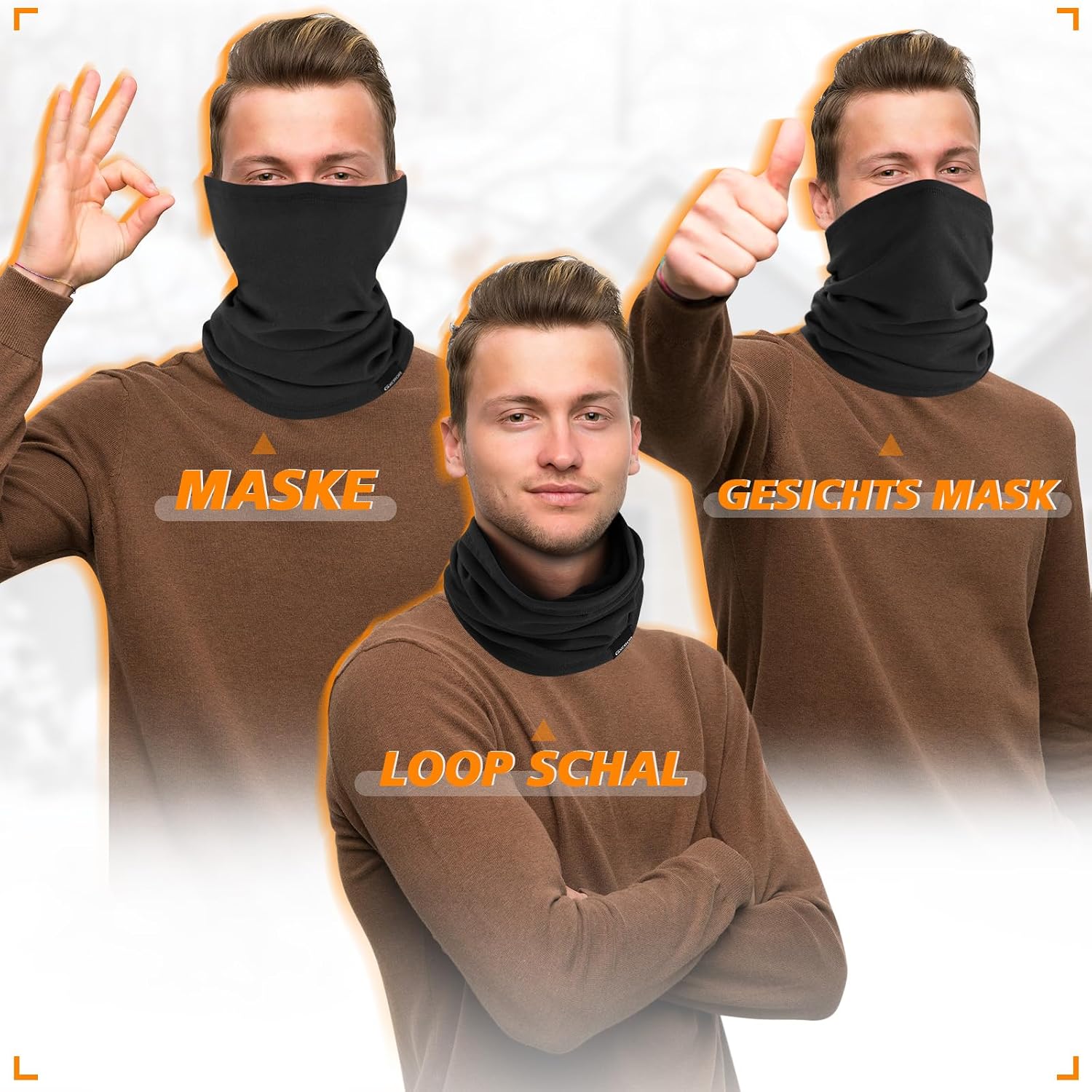 Thumbnail 4 de GXCROR Schal Loop Schlauchschal 60 g 🧣