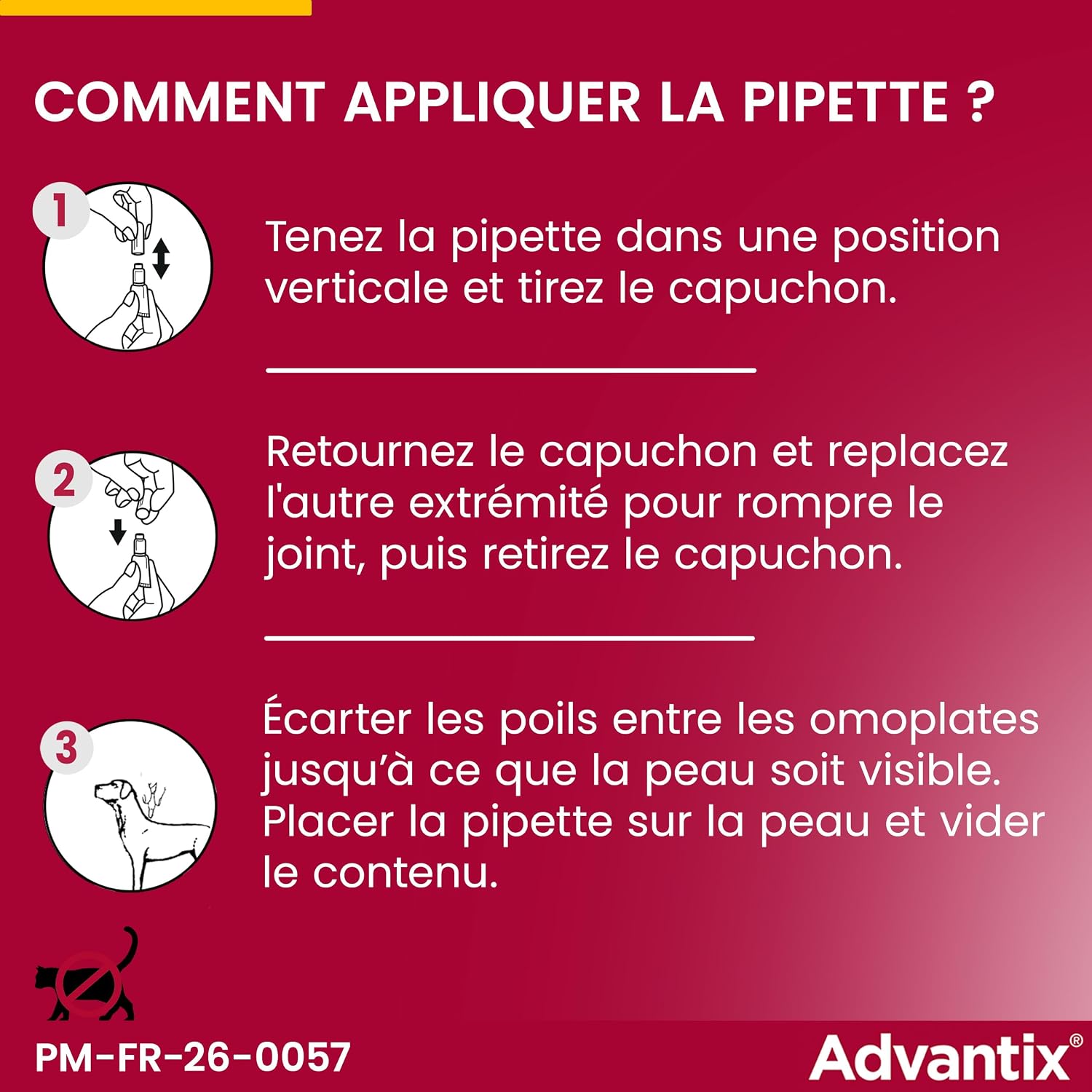 Detalle 2 de Advantix Petit Chien 4–10 kg, 4 pipettes de 1,0 ml – Protection antiparasitaire externe sur 4 semaines