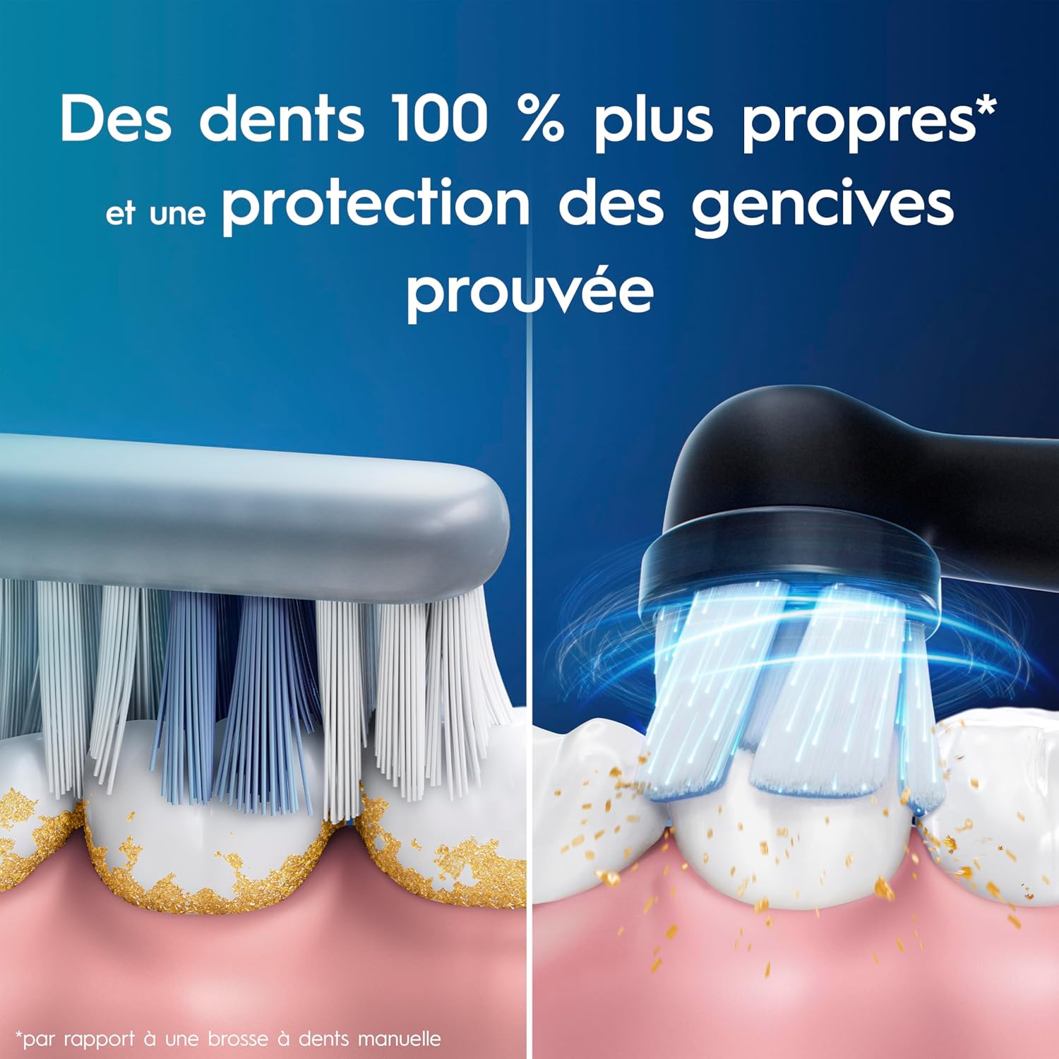 Thumbnail 2 de Oral-B iO 3 Duo – Brosses à dents électriques (Noire et Rose) avec 3 modes et 4 têtes de remplacement