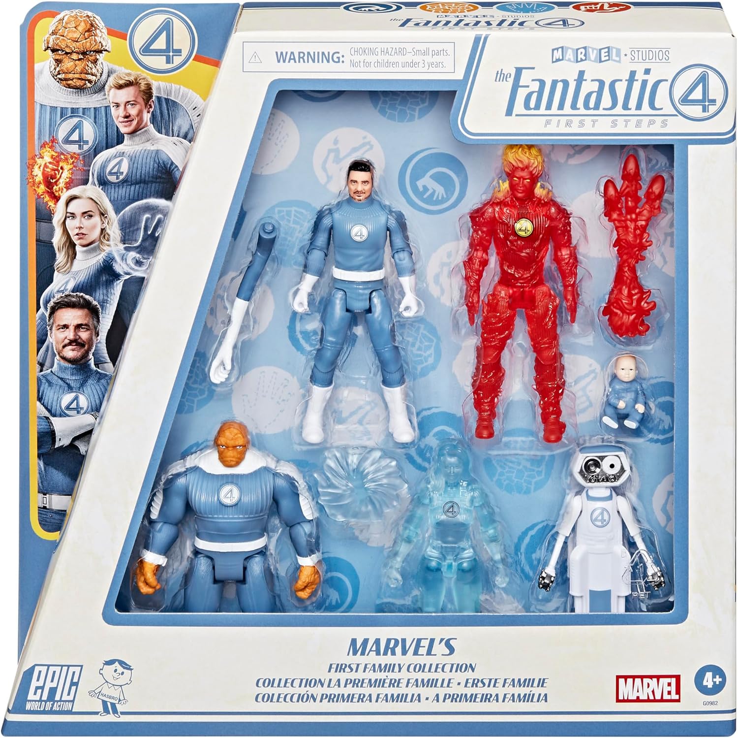Thumbnail 1 de Marvel G09825L0 Fantastic Four Action Figure Set, 10-cm Scale, 6 Figures & 3 Accessories