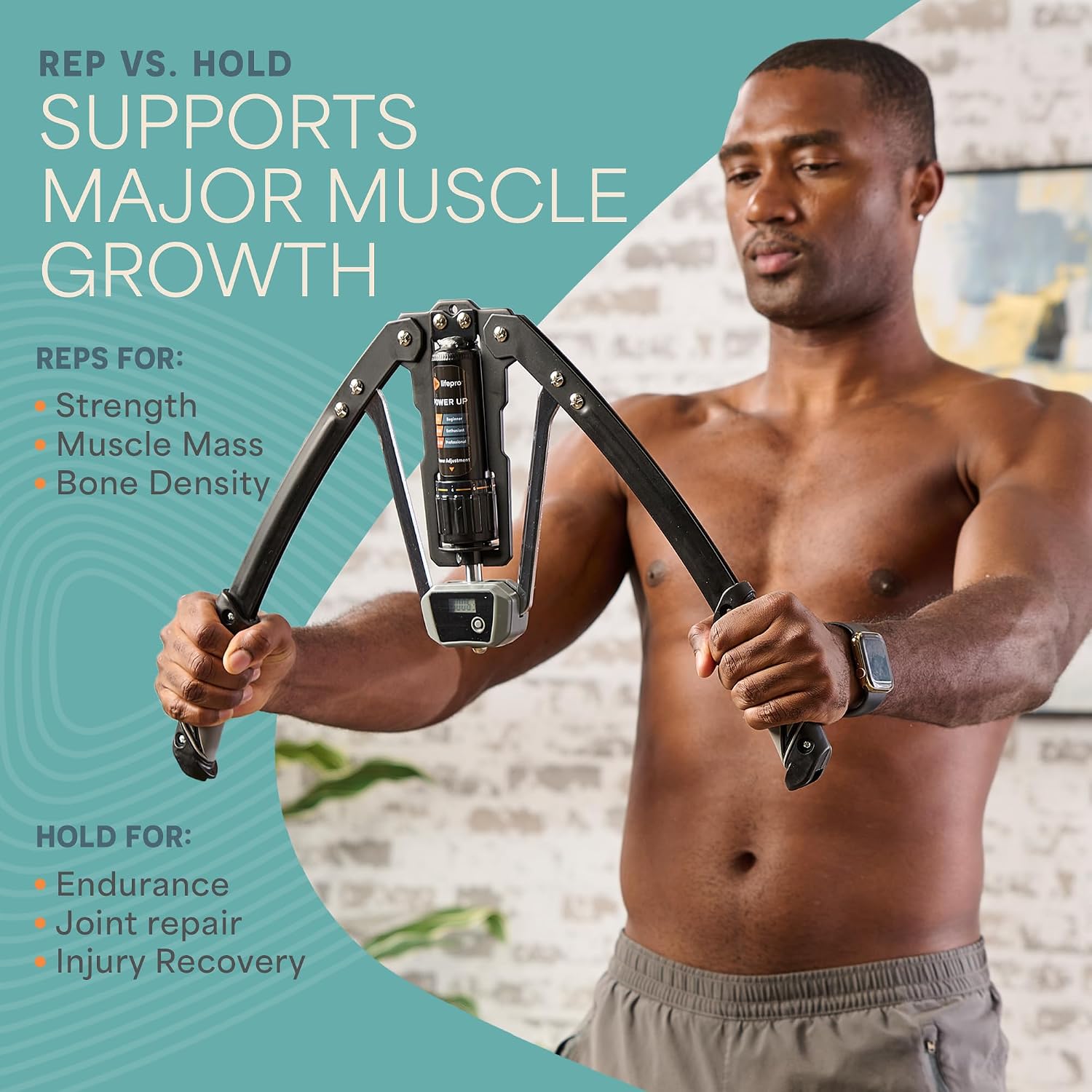Thumbnail 4 de LifePro Hydraulic Power Chest Expander 22–440lb 🏋