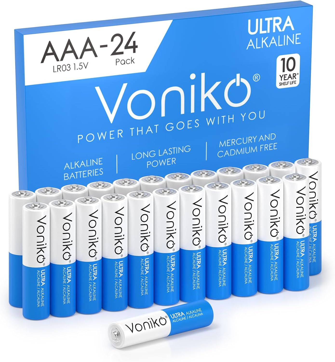 Detalle de Voniko Ultra AAA batteries 24